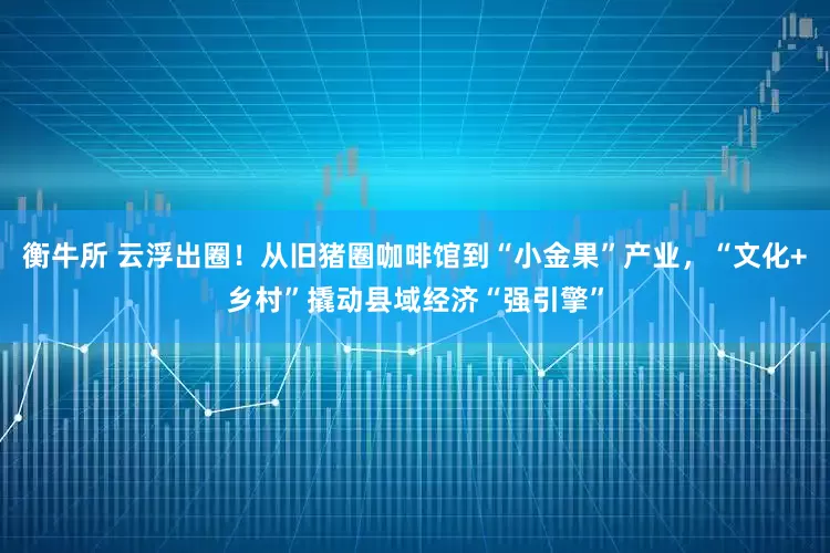 衡牛所 云浮出圈！从旧猪圈咖啡馆到“小金果”产业，“文化+乡村”撬动县域经济“强引擎”