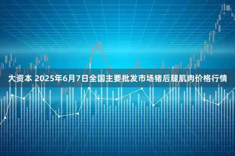 大资本 2025年6月7日全国主要批发市场猪后腿肌肉价格行情